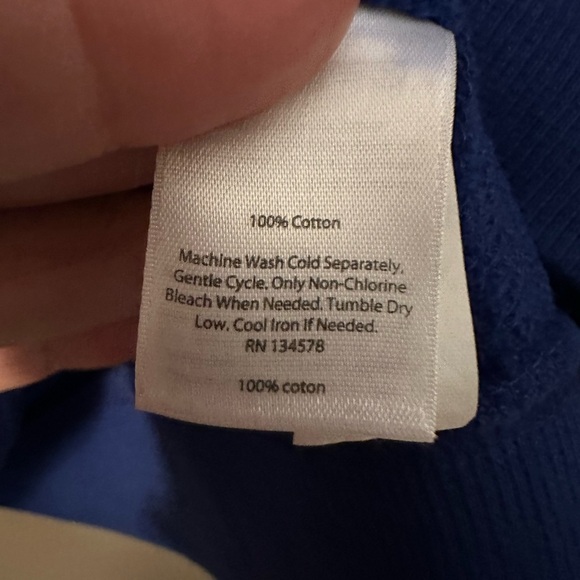 Vineyard Vines Blue Whale Embroidered 1/4 Zip Sweatshirt Sweater Size XS Preppy‎ - Picture 3 of 4